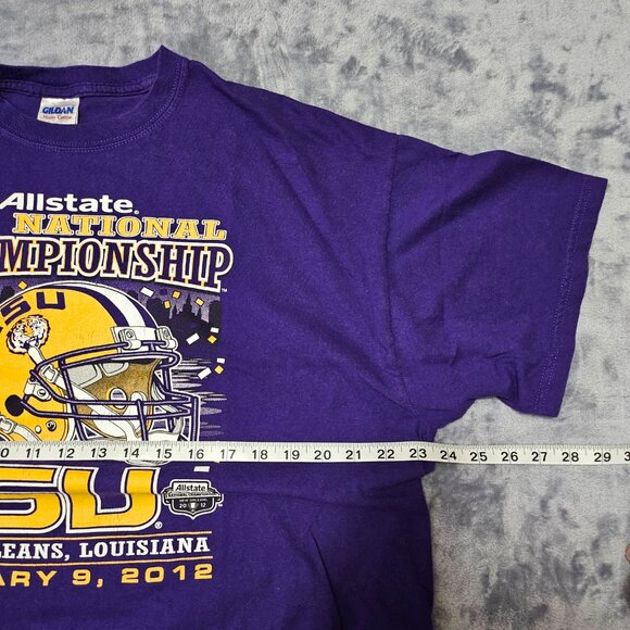 LSU Tigers Allstate BCS National Championship 2012 New Orleans Men's Shirt XL - Picture 5 of 6